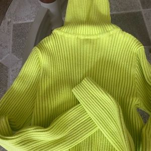Fashion Nova turtle neck. Brand new. Worn once. Like green. Super cute and comfy
